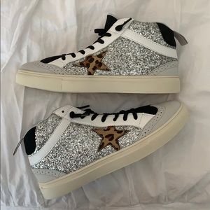 Superstar sneaker - glitter and animal print